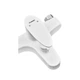 Змішувач для ванни PLAMIX CEZAR-009 EURO SET WHITE (з шлангом, лійкою та кронштейном) (Колір білий) (PM0692) - изображение 5