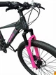 Горный велосипед MTB Viper 075-C Al 24" рама 13", 21 скорость, алюминиевая рама, механические дисковые тормоза, амортизационная вилка, серо-розовый - изображение 4