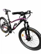 Підлітковий гірський велосипед MTB Viper Mary P06 Al 24" рама 13", 21 швидкість, дискові гальма, алюмінієва рама, чорний - зображення 2