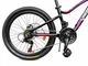 Підлітковий гірський велосипед MTB Viper Mary P06 Al 24" рама 13", 21 швидкість, дискові гальма, алюмінієва рама, чорний - зображення 3