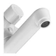 Змішувач для ванни PLAMIX OSCAR-008 EURO SET WHITE (зі шлангом, лійкою та кронштейном) (Колір білий) (PM0698) - изображение 6