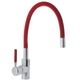 Змішувач для кухні MIXXUS PREMIUM RIO 011 REFL.RED з гнучким виливом (Колір нерж+вилив червоний) (MI5817) - изображение 1
