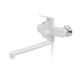 Змішувач для ванни PLAMIX LUCAS-006 EURO SET WHITE (з шлангом, лійкою та кронштейном) (Колір білий) (PM0709) - изображение 4