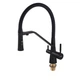 Змішувач для кухні MIXXUS PREMIUM MAGNET 021 BLACK REFL.BLACK з гнучким виливом з виходом для питної води (Колір чорний+вилив чорний) (MI6974) - зображення 3