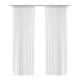 Тюли-сеточка гардины IKEA Lill Лилль 280x300см 2шт белые 100.702.62 - изображение 1