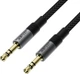 Аудиокабель Acefast J10 3.5 мм AUX audio adapter cable Black (6974316285267) - изображение 1