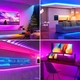 Світлодіодна RGB стрічка 5м, 3528 з пультом та блоком живлення, Багатокольорова LED стрічка самоклеюча - зображення 15