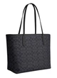 Жіноча сумка Coach City Tote In Signature Canvas CV978 Charcoal / Black - зображення 2