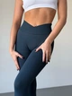 Спортивні жіночі легінси Soft SQ з ефектом візуальної корекції фігури для фітнесу та йоги Push Up V-пояс Однотонні M Темно-смарагдові (SQ05M) - зображення 7