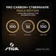 Ракетка для настольного тенниса Stiga Pro Carbon Plus Cybershape Truls Edition 5 Star FL Black/Red (1073-932354) - изображение 7