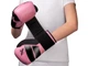 Боксерські рукавички HAYABUSA S4 Youth Boxing Gloves 8 унцій рожевий/чорний (6051) - изображение 4