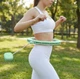 Hula hop z obciążeniem i licznikiem Gymtek G-05057 Turkusowe (5905399050573) - obraz 9