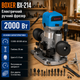 Електричний ручний фрезер BOXER BX-214 2000 Вт 13000 30000 об хв глибина занурення 35 мм цанги 6 і 8 мм для дерева та пластику - зображення 1