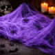Павутина Halloween Декоративна З Павуками Фіолетовий - зображення 2