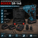 Перфоратор акумуляторний BOXER SR 146 20 4V SDS Plus із двома акумуляторами швидкозатискним патроном для бетону дерева металу у кейсі - зображення 4
