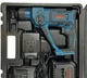 Перфоратор акумуляторний BOXER SR 146 20 4V SDS Plus із двома акумуляторами швидкозатискним патроном для бетону дерева металу у кейсі - зображення 8