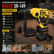 Акумуляторний перфоратор BOXER SR 148 SDS Plus 24V 3Ah із двома акумуляторами швидкозатискним патроном 5000 уд хв у кейсі - зображення 3