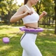 Hula hop z obciążeniem i licznikiem Gymtek G-05417 Fioletowe (5905399054175) - obraz 9