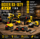 Набір акумуляторного інструменту Boxer BX 187Y 36V 5 0Ah шуруповерт ударний гайковерт перфоратор SDS Plus та кутова шліфувальна машина з двома акумуляторами - зображення 1