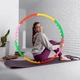 Hula-hop składane z masażerem Gymtek G-66395 95.5 cm Wielokolorowe (5907766663959) - obraz 12