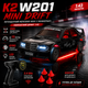 Радиоуправляемая дрифт машинка K2 Mercedes W201 Mini Drift 1:43 4WD до 15 км/ч RC авто на пульте с подсветкой - изображение 9