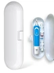 Футляр для електричної зубної щітки Oral B Braun Philips Pecham XIAOMI Універсальний підходить для електрощітки орал б на 2 насадки дорожній кейс на щітку філіпс білий Dental Man Case White - зображення 2