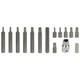 Набір біт TORX 15шт T20-T55 S2 21x11x3,5 см металевий кейс - зображення 2