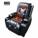Шкіряне масажне крісло Bass Polska BH 30040 RELAX з функцією сну та вібромасажем 5 програм розкладне чорне - зображення 4