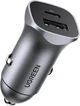 Автомобильное зарядное устройство Ugreen CD130 2xUSB 30W (USB-C + USB-A) Grey (UGR-40858) - изображение 1