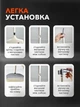 Набор для уборки совок и мусорная щетка в доме и на кухне VMHouse комплект веник с совком для подметания пола универсальная метла с длинной ручкой белый с серым (0176-0001) - изображение 8