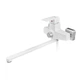 Змішувач для ванни Plamix Kubus-006 Euro Set White (з шлангом, лійкою та кронштейном) (PM0738) ( 20560 ) - изображение 7