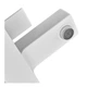 Змішувач для ванни PLAMIX KUBUS-009 EURO SET WHITE (з шлангом, лійкою та кронштейном) (PM0752) - изображение 4