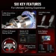 Кермо і педалі PXN V10 Ultra Bundle for PS4/XBOX/Xbox Series X|S/PC (PXN-V10 Ultra EU) - зображення 5