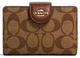 Гаманці Coach Women's Medium Corner Zip Wallet (Khaki - Saddle2) - зображення 1