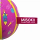 MISOKO&CO Іграшка для собак, м'яч надувний, у формі баскетбольного м'яча, рожевий, 18.5 см - зображення 2