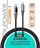 Кабель Sigma mobile X-power CC100D-1 Type-C/Type-C 1 м Black (4827798376119) - зображення 2