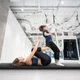 Мат гімнастичний подвійний Gymtek DuoFlex G-42745 240 x 120 x 4 см Чорний (5905884427453) - зображення 12