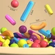 Магнітний 3D конструктор дитячий палички та кульки (15шт деталей) - изображение 3