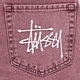 Чоловічі широкі джинси Stussy бордо, вільний крій, оверсайз, Y2K стиль, Туреччина 36 (1027-980) - изображение 10