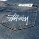 Чоловічі широкі джинси Stussy темно-сині, оверсайз, з ефектом потертості, Y2K стиль 30 (1027-530) - зображення 7