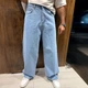Чоловічі широкі джинси Stussy світло-блакитні, оверсайз, у вуличному Y2K стилі 36 (1027-537) - изображение 4
