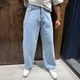 Чоловічі широкі джинси Stussy світло-блакитні, оверсайз, у вуличному Y2K стилі 36 (1027-538) - изображение 5