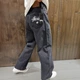 Чоловічі широкі джинси Stussy темно-сірі, оверсайз, вільна посадка, вуличний Y2K стиль, преміальна якість 30 (1027-642) - изображение 4