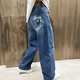 Чоловічі широкі джинси Stussy сині, оверсайз, вуличний Y2K стиль, скейтерські, преміальна якість, Туреччина 29 (1027-638) - изображение 4
