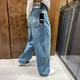 Чоловічі широкі джинси Stussy блакитні, оверсайз, з фірмовою вишивкою, Y2K стиль 29 (1027-531) - изображение 4