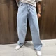 Чоловічі широкі джинси Stussy світло-голубі, оверсайз, вуличний Y2K стиль, скейтерські, преміальна якість 31 (1027-638) - изображение 5