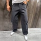 Чоловічі широкі джинси Stussy темно-сірі, антрацитові, оверсайз, Y2K стиль, вулична мода 34 (1075-564) - изображение 5