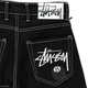 Чоловічі широкі джинси Stussy чорні з контрасною білою строчкою, оверсайз, Y2K стиль, скейтерські, Туреччина 31 (1027-667) - изображение 6