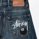 Чоловічі широкі джинси Stussy сині, оверсайз, Y2K стиль, вулична мода 34 (1027-638) - изображение 6