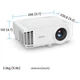 Проєктор BENQ TH575i, DLP, 1080P, 3800Lm, 15000:1, HDMI, USB, 3D, білий - зображення 4